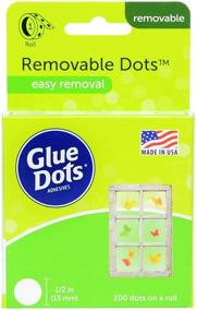 img 4 attached to 🔖 Glue Dots 08248 ROLL Removable 1.5IN 200CT Acid Free: Variety Pack for Easy and Mess-Free Bonding