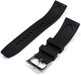 img 3 attached to 🕒 Women's Quick Release Rubber Watch Strap for Enhanced SEO