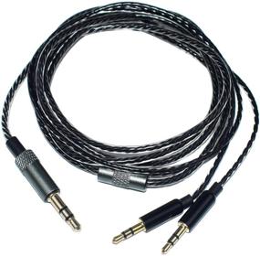 img 3 attached to 🎧 1.2m Audio Cable with Mic for Black Sol Republic Master Tracks HD V8 V10 V12 MFI X3 Ultra XC Headphones - Replacement Audio Cable (Black)