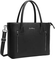 large laptop shoulder bag for women, 15-17 inch work bag with padded pocket, business handbag and computer bag logo