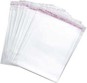 img 2 attached to 👚 Premium Tendwarm 5x7 Inches Resealable OPP Cellophane Cello Bags for Clothes - Pack of 100: Clear Self-Sealing Plastic Packaging Solutions