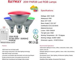img 3 attached to 🔦 RAYWAY Spotlight Waterproof Floodlight Courtyard: Illuminate Your Outdoor Space with Remarkable Brilliance
