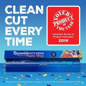img 3 attached to 🍃 Reynolds Kitchens Quick Cut Plastic Wrap, 225 sqft, Pack of 3: Convenient Wrap Solution for Freshness