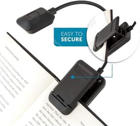 img 3 attached to 📚 WITHit Quad Clip On Book Light – Enhance Your Reading Experience with Dimmable LED Light, Portable and Lightweight, Perfect for Books and eBooks – Batteries Included