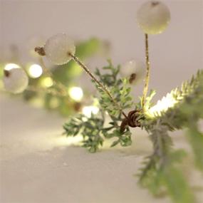 img 2 attached to MIYA LIFE USB Pine Branches String Lights: 6FT Garland with Timer Remote Control - Perfect Christmas Decoration, Handcrafted for Festive Fireplace Ambience - 25LEDs Twig Vine Lights