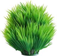 🐠 icelaine 9.4 inch large artificial aquarium plants: enhance your fish tank with vibrant green plastic grass decoration логотип