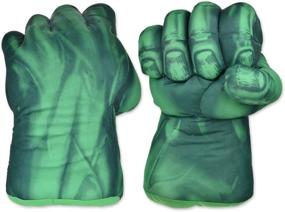 img 4 attached to 🥊 Ace Select Kids Cosplay Smash Gloves – Large Soft Plush Green Grip Fists – 1 Pair of Boxing Gloves – 9.5 / 11 Inch (9.5 Inches)