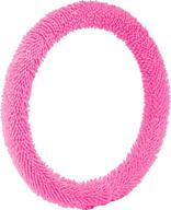🚗 bell automotive universal steering wheel cover - shaggy design in pink - model 22-1-53210-1a logo