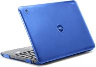 💙 durable blue hard shell case for 2017 11.6" dell chromebook 11 3180 - ipearl mcover (not for 210-acdu/3120/3189 series) logo