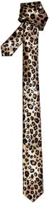 img 1 attached to 👔 Stylish Retreez RTZ TIE 0001 LPDPRNT Leopard Skinny Tie - Enhance Your Look!