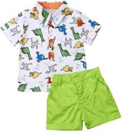 👔 gentleman flamingo t shirt clothing sets for boys aged 3-4 years logo