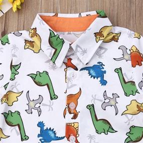 img 1 attached to 👔 Gentleman Flamingo T Shirt Clothing Sets for Boys aged 3-4 Years