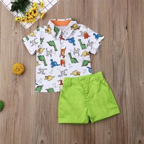 img 3 attached to 👔 Gentleman Flamingo T Shirt Clothing Sets for Boys aged 3-4 Years