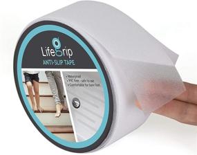 img 4 attached to 🚶 LifeGrip Non-Slip Traction Grip Tape - 2" X 30', Transparent & Soft, Ideal for Tubs, Boats, Stairs - Comfortable for Bare Feet