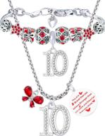 подарки на день рождения: кошелек для девочек - ожерелье и браслет логотип