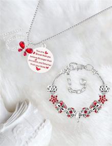 img 3 attached to Подарки на день рождения: кошелек для девочек - ожерелье и браслет