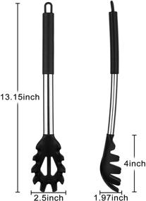 img 3 attached to TENTA Кухонный премиум спагетти из нержавеющей стали