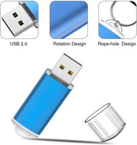 img 3 attached to Мультицветные USB-флешки 64 ГБ 5 штук - K&ZZ 64 ГБ флеш-накопители для ПК и ноутбуков, USB 2.0