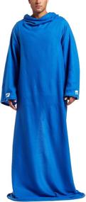 img 1 attached to 🔵 Snuggie Original Fleece Blanket in Blue: Cozy Comfort for All Seasons