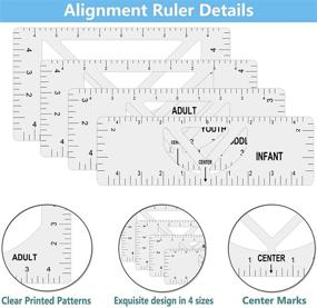 img 2 attached to 👕 TOOVREN T-Shirt Ruler Guide: Essential Tool for Perfect V-Neck Design Alignment