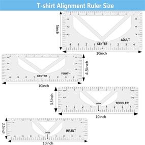 img 3 attached to 👕 TOOVREN T-Shirt Ruler Guide: Essential Tool for Perfect V-Neck Design Alignment