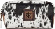 👜 white cowhide bebe cosmetic bag by sts ranchwear - one size logo