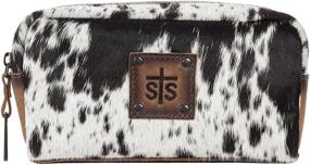 img 4 attached to 👜 White Cowhide Bebe Cosmetic Bag by STS Ranchwear - One Size