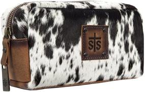 img 2 attached to 👜 White Cowhide Bebe Cosmetic Bag by STS Ranchwear - One Size