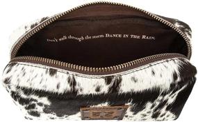 img 1 attached to 👜 White Cowhide Bebe Cosmetic Bag by STS Ranchwear - One Size