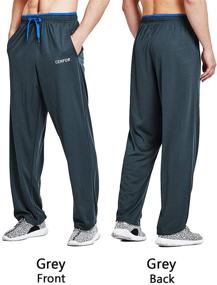 img 1 attached to Sweatpant Athletic Gray Navy Blue Sports & Fitness