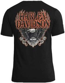 img 1 attached to Harley Davidson Piston Sleeve Crew Neck T Shirt