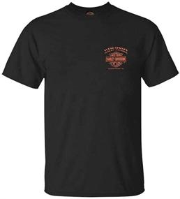 img 2 attached to Harley Davidson Piston Sleeve Crew Neck T Shirt