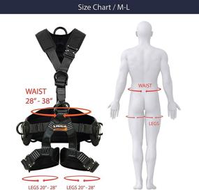 img 2 attached to 🧗 Fusion Climb Tac Rescue Tactical Full Body EVA Padded Harness - Heavy Duty & Adjustable - Zipline Harness 23kN M-L Black