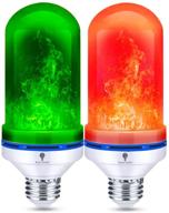 pack flame light bulbs green logo