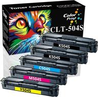 🖨️ colorprint compatible 504s toner cartridge replacement (5-pack) for clt-504s clt504s k504s clt-m504s clt-c504s clt-y504s - works with clp-415nw clp-475 clx-4195fw xpress c1810w c1860fw - 2bk 1c 1m 1y logo