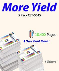 img 2 attached to 🖨️ ColorPrint Compatible 504S Toner Cartridge Replacement (5-Pack) for CLT-504S CLT504S K504S CLT-M504S CLT-C504S CLT-Y504S - Works with CLP-415NW CLP-475 CLX-4195FW Xpress C1810W C1860FW - 2BK 1C 1M 1Y