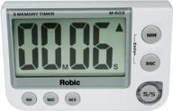 ⏲️ robic three memory timer white: enhanced performance and compact design logo