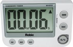 img 3 attached to ⏲️ Robic Three Memory Timer White: Enhanced Performance and Compact Design