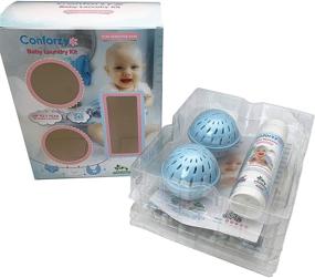 img 2 attached to 🌍 Conforzy Baby Laundry Balls Kit: Gentle & Eco-Friendly Washing Machine Balls with Stain Remover (Up to 240 Washes) - No Harsh Chemicals. 1 Year Supply of Laundry