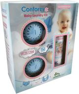 🌍 conforzy baby laundry balls kit: gentle & eco-friendly washing machine balls with stain remover (up to 240 washes) - no harsh chemicals. 1 year supply of laundry logo