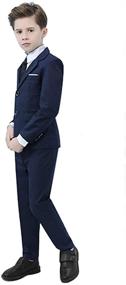 img 3 attached to 👔 Yavakoor Formal Tuxedo Suit Set for Boys - Wedding Attire in Suits & Sport Coats