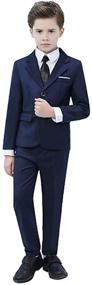 img 2 attached to 👔 Yavakoor Formal Tuxedo Suit Set for Boys - Wedding Attire in Suits & Sport Coats