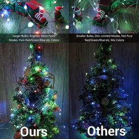 img 3 attached to Brizled 66ft 200 LED Color Changing Fairy Lights with Remote for Christmas & Halloween Décor - USB & Adapter Plugin, Twinkle Indoor Fairy Lights for Xmas Tree, Bedroom & Weeding