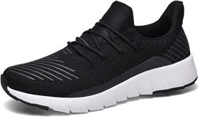 img 4 attached to URBANFIT SHOES Running Athletic Sneaker Men's Shoes for Athletic