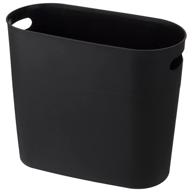 plastic wastebasket handles container bathroom logo