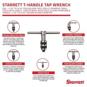 img 2 attached to 🔧 Starrett 93A T-Handle Tap Wrench: Premium Quality and Efficient Tapping Tool