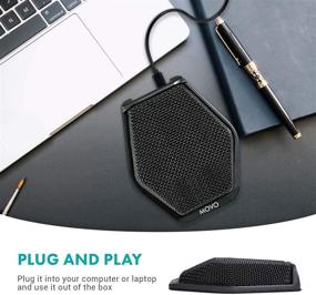 img 2 attached to 🎙️ Movo MC1000 Conference USB Microphone: Enhanced Range and Compatibility for Dictation, Recording, YouTube, Conference Calls and Skype on Windows and Mac