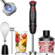 vavsea 5-in-1 handheld stick blender - powerful 1000w 12-speed immersion blender with stainless steel blades, 🔪 includes chopper, beaker, whisk, and milk frother - ideal for baby food, smoothies, puree - bpa free логотип