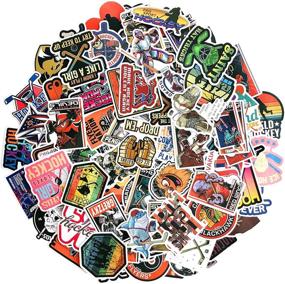 img 4 attached to 🏒 Pack of 100 Hockey Stickers | Ideal for Water Bottles, Cups, Laptops, Guitars, Cars, Motorcycles, Bikes, Skateboards, Luggage Boxes | Teenagers Laptop Aesthetic Stickers