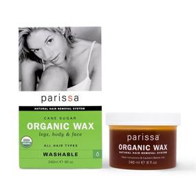 img 1 attached to 🌱 Organic Cane Sugar Wax for Natural Hair Removal - 8 Oz by Parissa